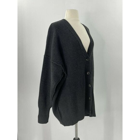 Free People East Side Oversized V-neck  Cardigan - Picture 7 of 12